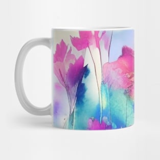 Pretty Floral - Colorful Abstract Art of Watercolor Flowers Mug